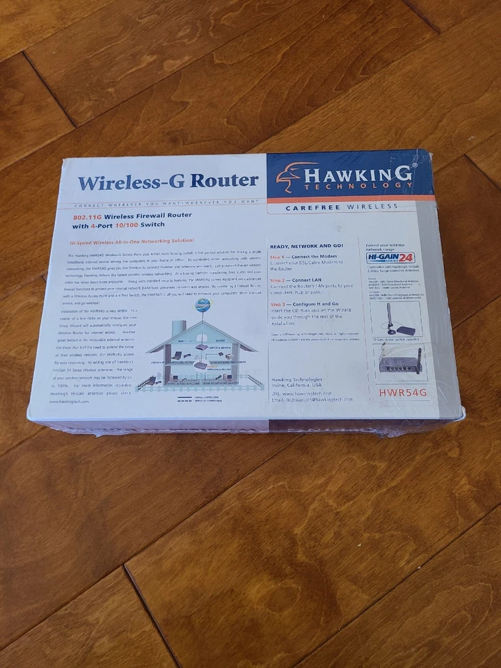 Hawking Technology Wireless-G Router HWR54G - Sealed Brand New. - Image 2 of 3