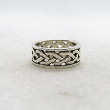 Sterling Silver 925 Braided Band Ring Size 6 K5875