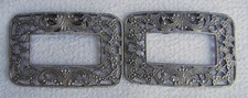 Vintage Fancy Cut Steel Shoe Aloy Metal Buckles Shoe Clips