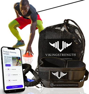 360° Widerstand Laufen Training Bungee Band (Taille) für Geschwindigkeit, Fitness Agility