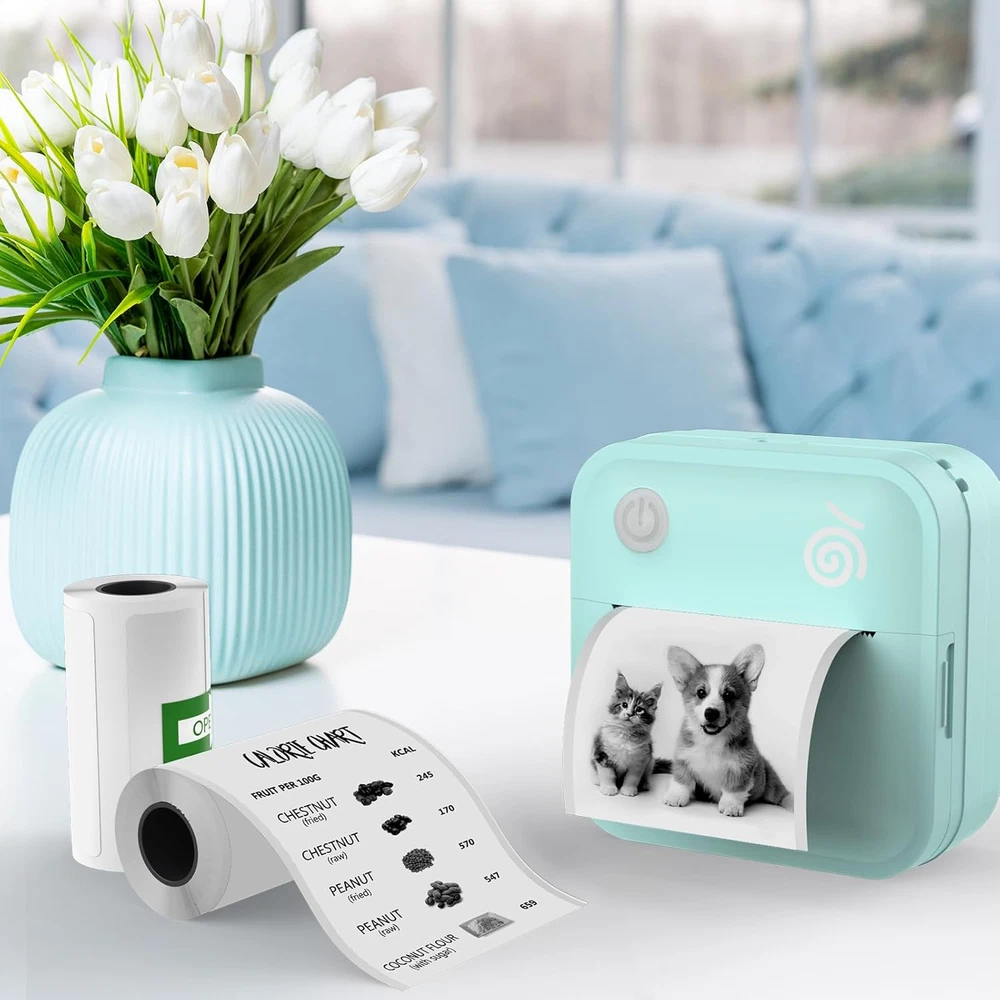 Portable Bluetooth Thermal Label Printer for Shipping Tags  