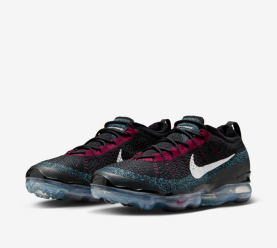 Nike Air VaporMax 2023 Flyknit Black Red Universtiy Blue Men's