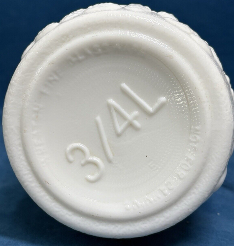 Vintage Wheaton Fine Milk Glass Harvest Pattern Coffee Storage Canister w/lid - Picture 6 of 10