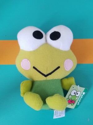 Sanrio Keroppi Green Frog Plush Soft Toy 6in Hello Kitty Stuffed