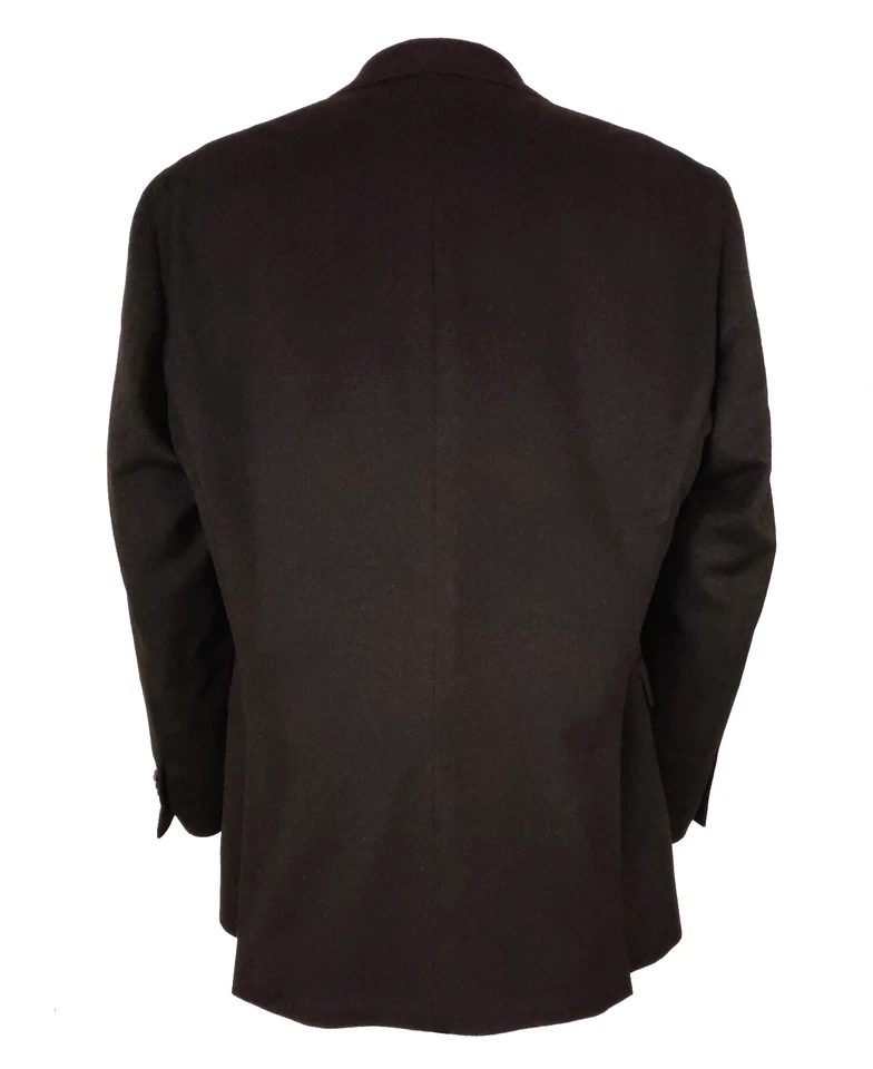 Abrigo deportivo de franela marrón 48L cachemir y visón Arnold Brant Foto 3 de 4