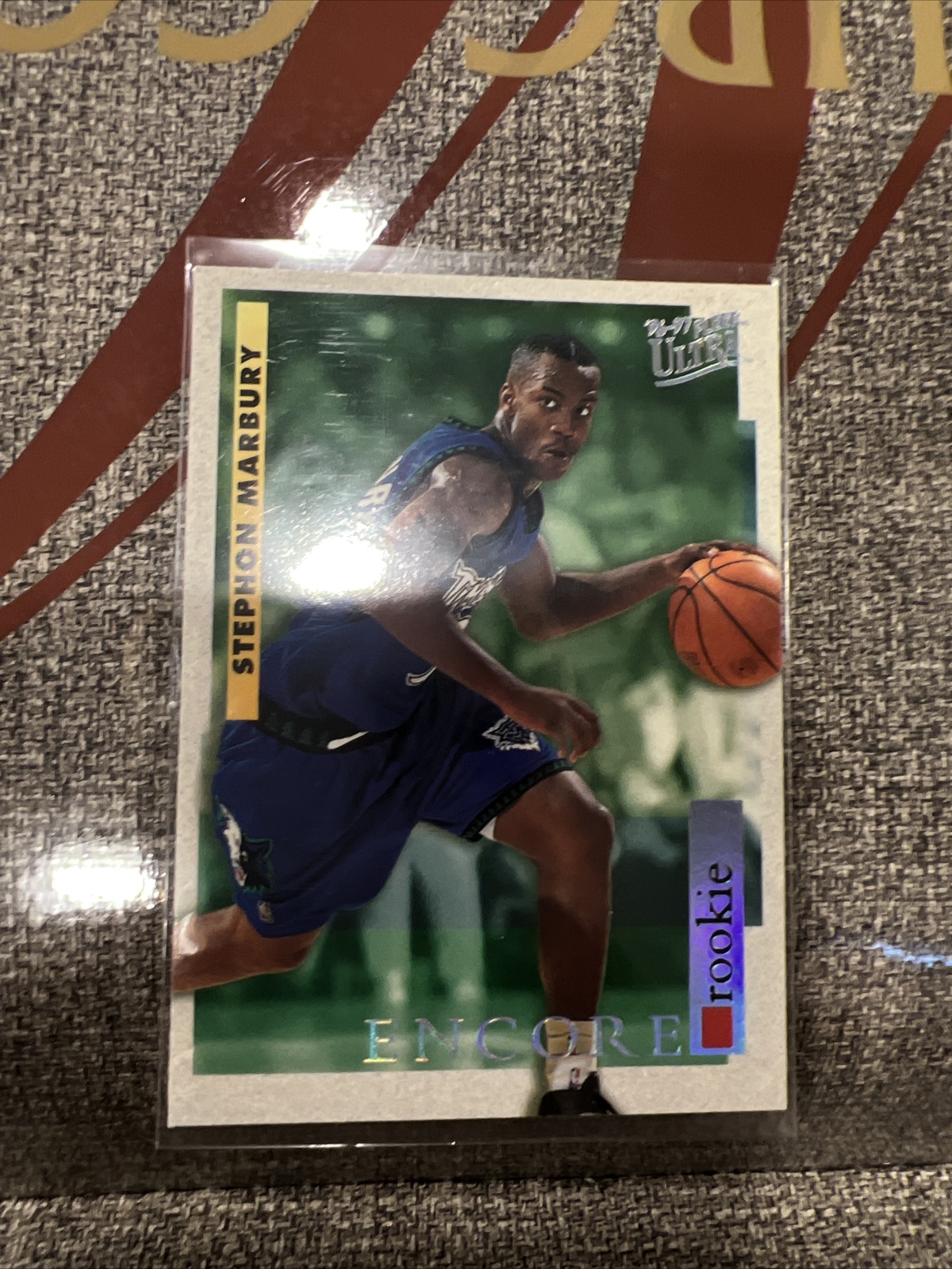 96-97 STEPHON MARBURY FLEER ULTRA ROOKIE ENCORE ROOKIE BASKETBALL CARD 🔥 05/08