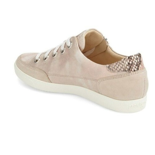 Sneaker bassa Paul Green Wilson in pelle metallizzata con zip e pizzo rosa - Foto 2 di 15
