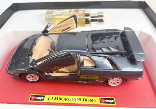 Bburago 1/24 Die Cast 1990 Lamborghini Diablo RARE Conino Cologne 50ml Promo - Bild 2 von 9
