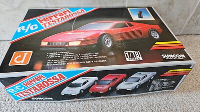 フェラーリ suncon TESTAROSSA ラジコン サンコン レトロ Ferrari Testarossa Red Suncon Radio-Controlled Car, 1:18