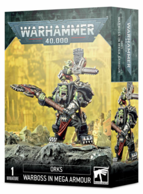 40K Ork Warboss in Mega Armor NO BOX Orks Combat Patrol Warhammer