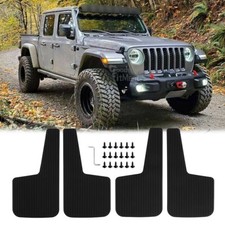 4x Front Rear Rubber Mud Flaps Mudguards Splash Guards Soft For Jeep Gladiator 4x Front Rear Rubber Mud Flaps Mudguards Splash Guards Soft For Jeep Gladiator