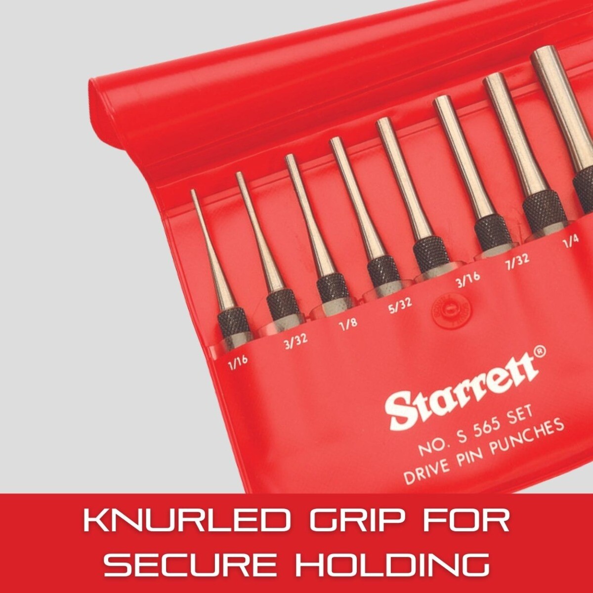 Starrett Drive Pin Punch Set S248 5 Long Punches S 248 for sale online
