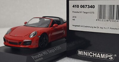 Porsche 911 (991.2) Targa 4 GTS 2016 Red 1:43 Minichamps 410067340
