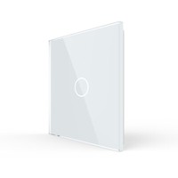 Livolo Glasblende Glasrahmen Livolo Touch Lichtschalter Wechselschalter Weiß