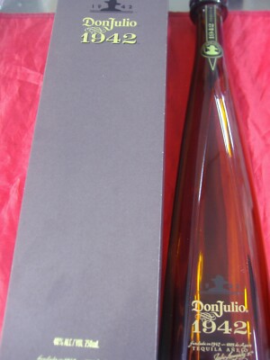 1942 Don Julio Anejo Tequila 750ml Empty Bottle with Gift Box 100% Agave