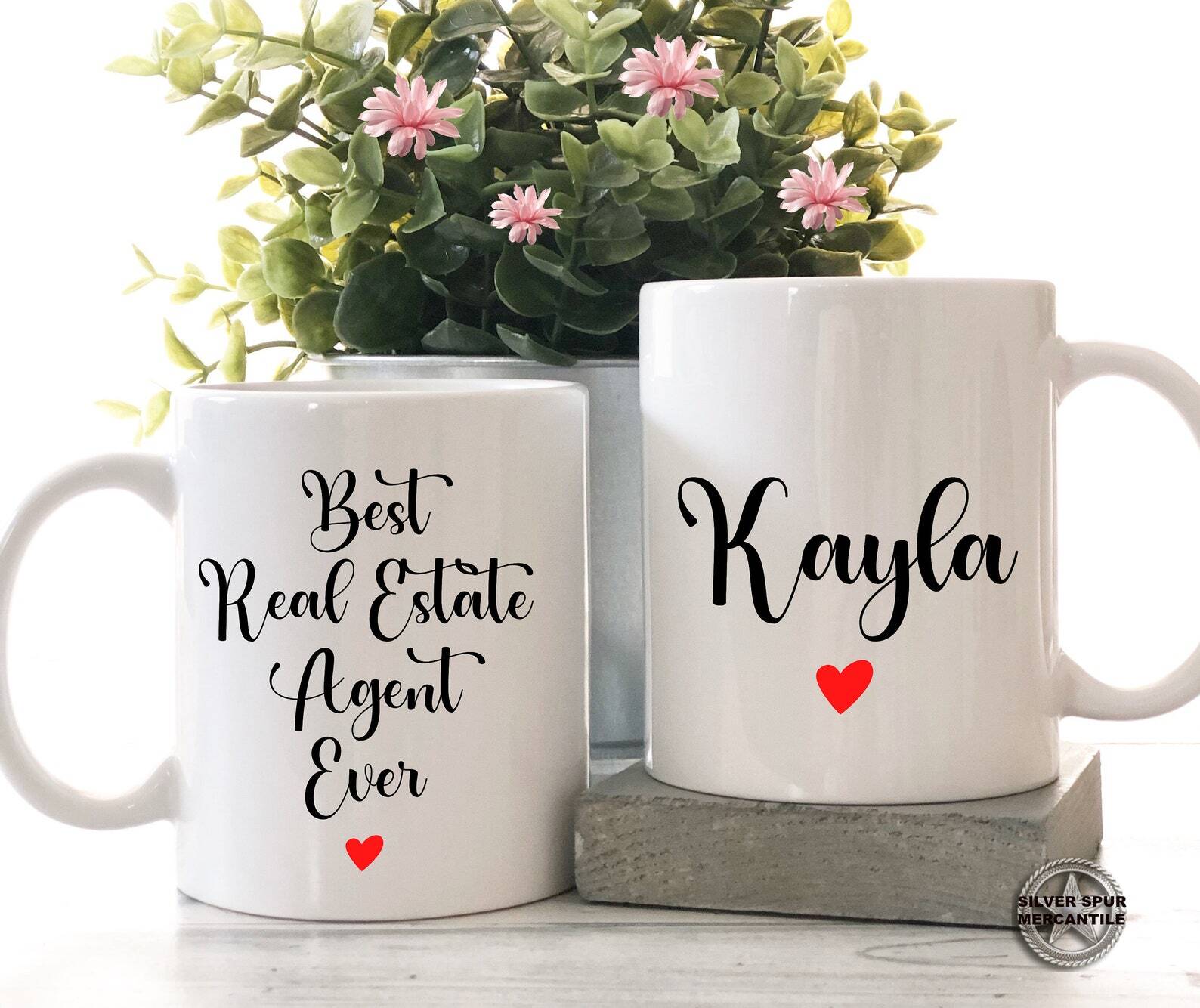Personalized Real Estate Agent Gift Best Real Estate Agent Mug Agent Thank You
