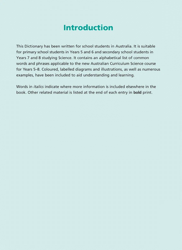 NEW Excel Illustrated Science Dictionary Years 5-8 Free Postage Ship from sydney - Image 3 of 4