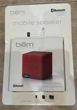 BEM HL2022A Wireless Bluetooth Portable Mobile Speaker Red NEW Factory Sealed