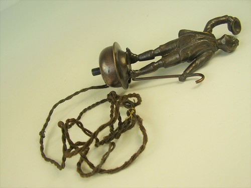 Antike Seltene Dienstboten Klingel Wandersmann Motiv um 1910 - Bild 2 von 6
