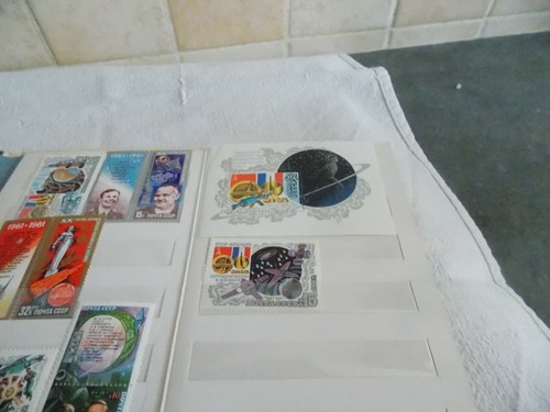 carnet de timbres russe anniversaire de la conquête spatiale - Photo 5/5
