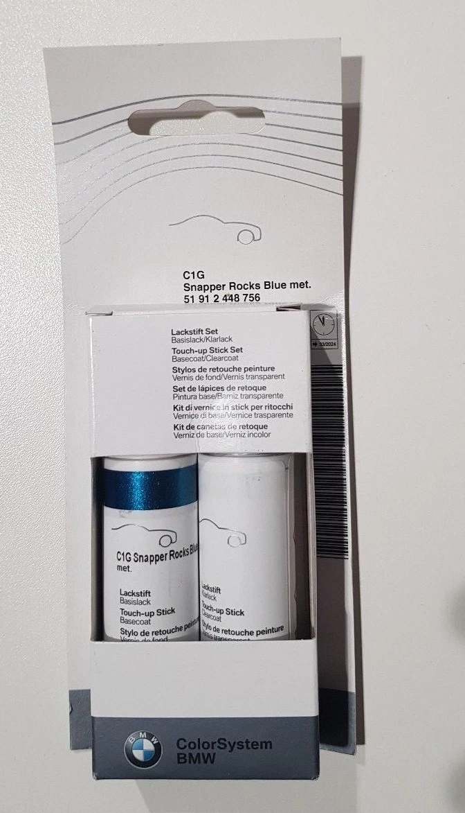 BMW TOUCH UP STICK SNAPPER ROCKS BLUE METALLIC C1G 51912448756 | eBay 