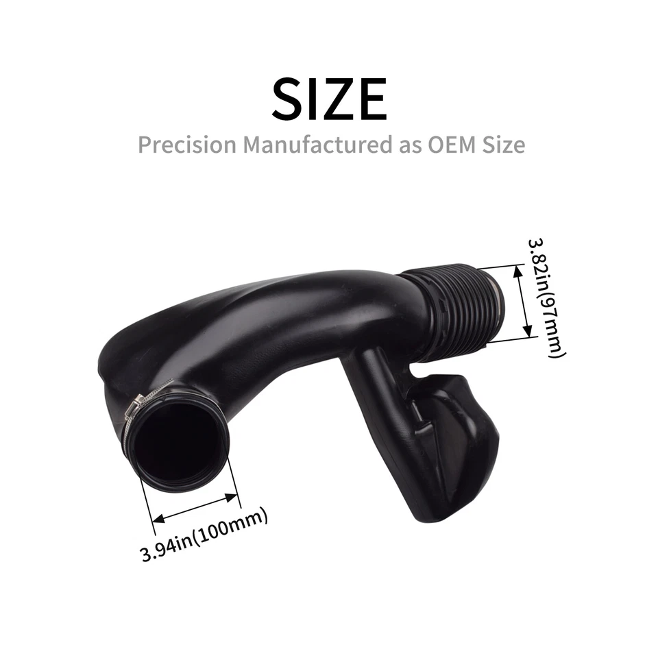 Engine Air Intake Hose with Hose Clamps for Chevy Silverado 1500 GMC Sierra 1500 - Image 3 of 4