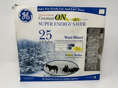 GE Christmas Light 25 C9 Super Energy Saver
