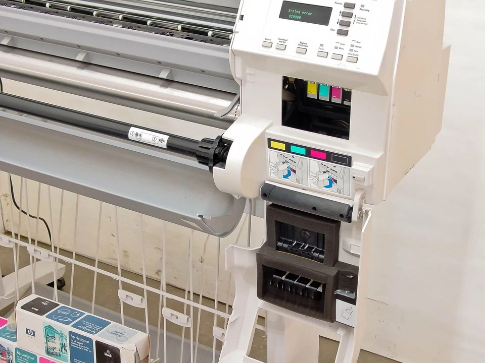 HP C4704A DesignJet 2500cp Color Plotter 600 DPI - Printer w/Error Codes- AS IS - Image 4 of 4