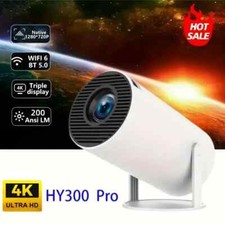 HY300 Pro Mini Proiettore 4K Android 11.0 1080P720P200ANSI Portatile Wireless