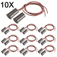 USA 10pcs Recessed Wired Door Contact Sensor Alarm Magnetic Reed Switch RC-33 NC