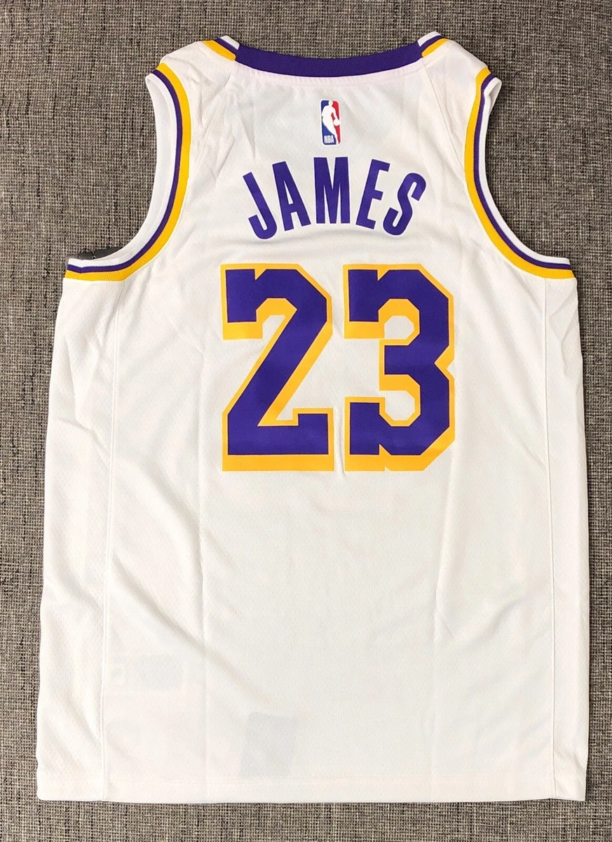 Nike LeBron James 'Lakers' Association Edition Jersey Men's Size M  [AA7101-111]