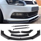 Car Front Bumper Lip Spoiler Splitter Body Kit For Volkswagen Polo Mk5 MK6 MK7