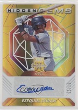 2021 Panini Elite Extra Edition Hidden Gems Gold 5/10 Ezequiel Duran Auto 4l3