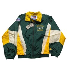 NWT Vintage Green Bay Packers Champion NFL Pro Line Sweep Jacket Youth Medium