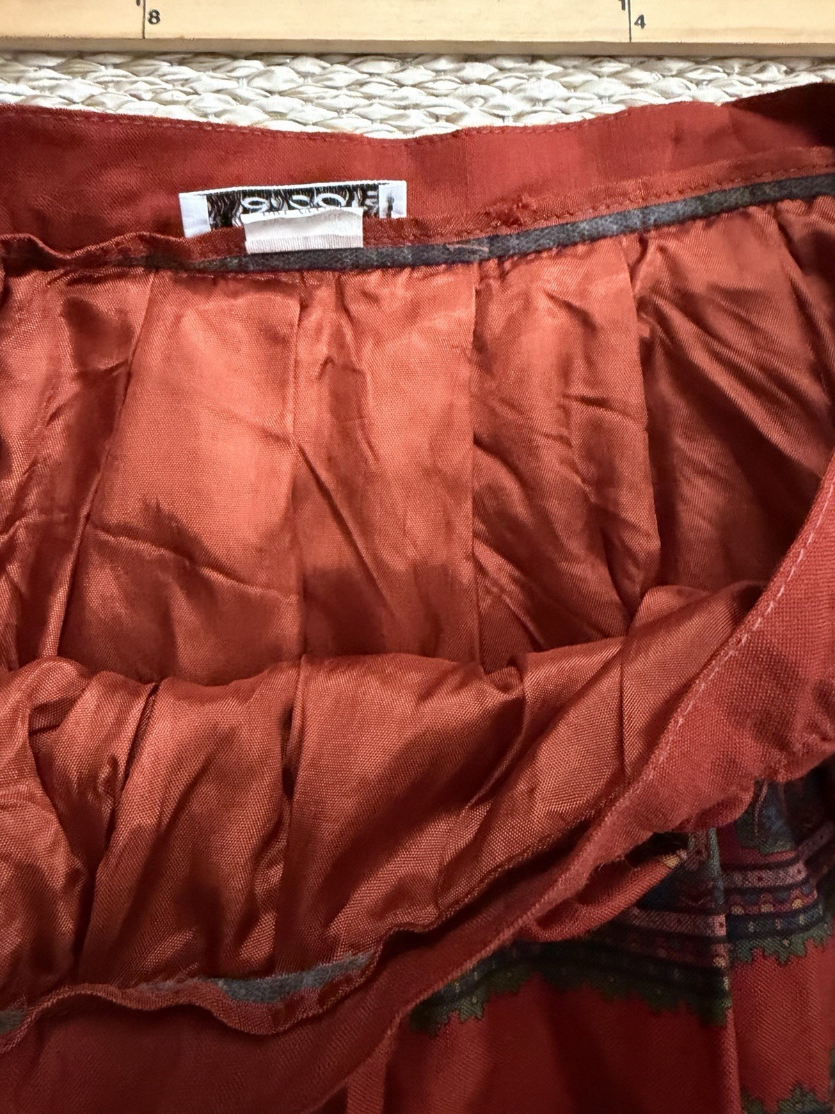 Vintage Talbots Wool Long Midi Patchwork Skirt. B… - image 7