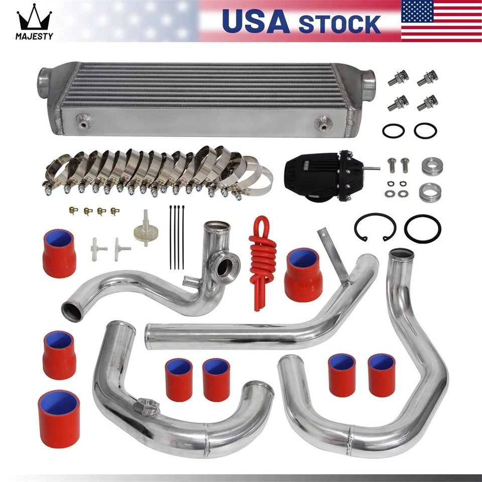 Intercooler Kit +Pipes + BOV For VW Jetta Golf GTI GL GLI GLS MK4 1.8T 98-05 Red — 第 2/4 张图片
