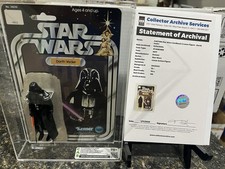 CAS 75 Kenner 1977 Star Wars Darth Vader With First 12 Card Back