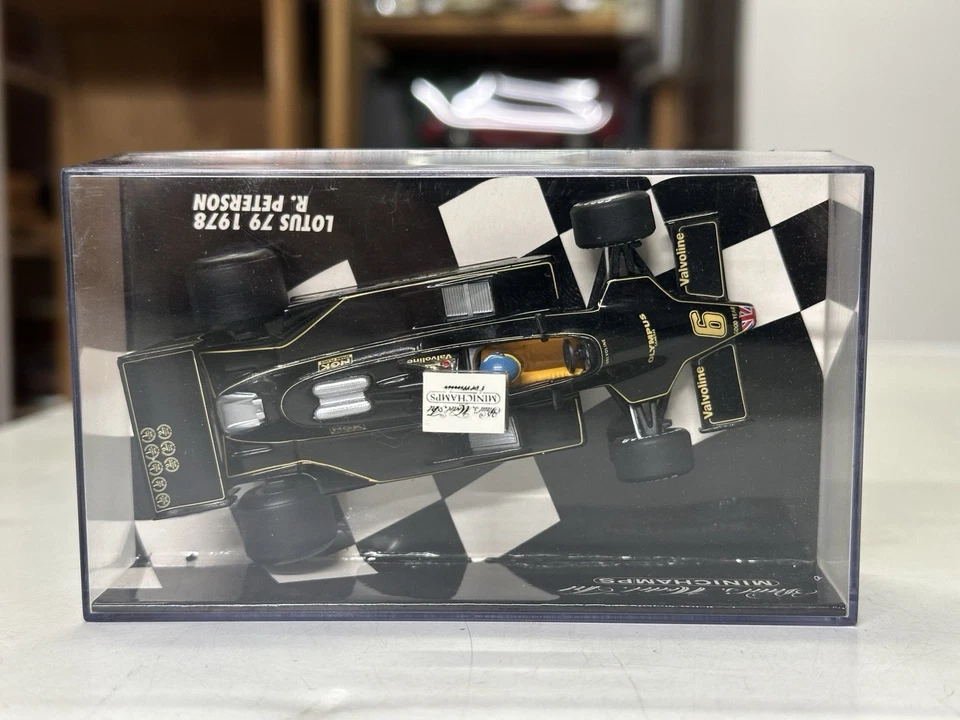 1:43 PMA Minichamps F1 race car #6 LOTUS 79 Ronnie Peterson 1978 Olympus - Image 4 of 4