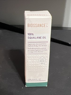 NEW Biossance 100% Squalane Oil 12ml/.40fl. oz. Travel Size