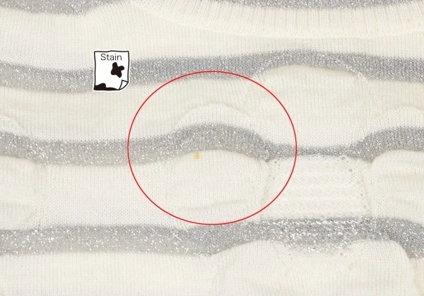 Suéter tejido a rayas cojas en relieve talla S-M (K-137132) tricot COMME des GARCONS Foto 4 de 4