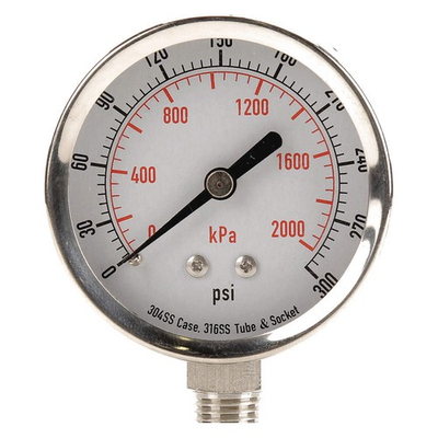 #ad GRAINGER APPROVED 4FMN6 Pressure GaugeTest2 1 2 In 4FMN6 $117.04
