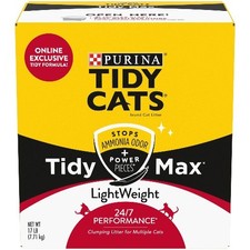 Purina Tidy Cats Tidy Max Clumping Cat Litter, Lightweight, Odor Control