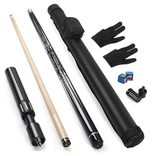  Premium Pool Stick with Telescopic Cue 19 oz Pattern (3) with Extension Cue