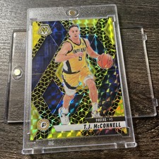 TJ McConnell 2024-25 Panini Mosaic 08/10 Gold Indiana Pacers #129 SSP