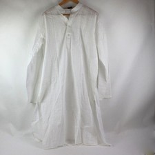 Maharaja White Kurta Size 42 Mandarin Collar Traditional Indian Wear