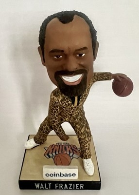 Walt Frazier New York Knicks Bobblehead Wackelkopf Figur   Coinbase Sponsor