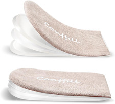 Adjustable Orthopedic Heel Lift Inserts Gel Height Increase Insoles for Women Me