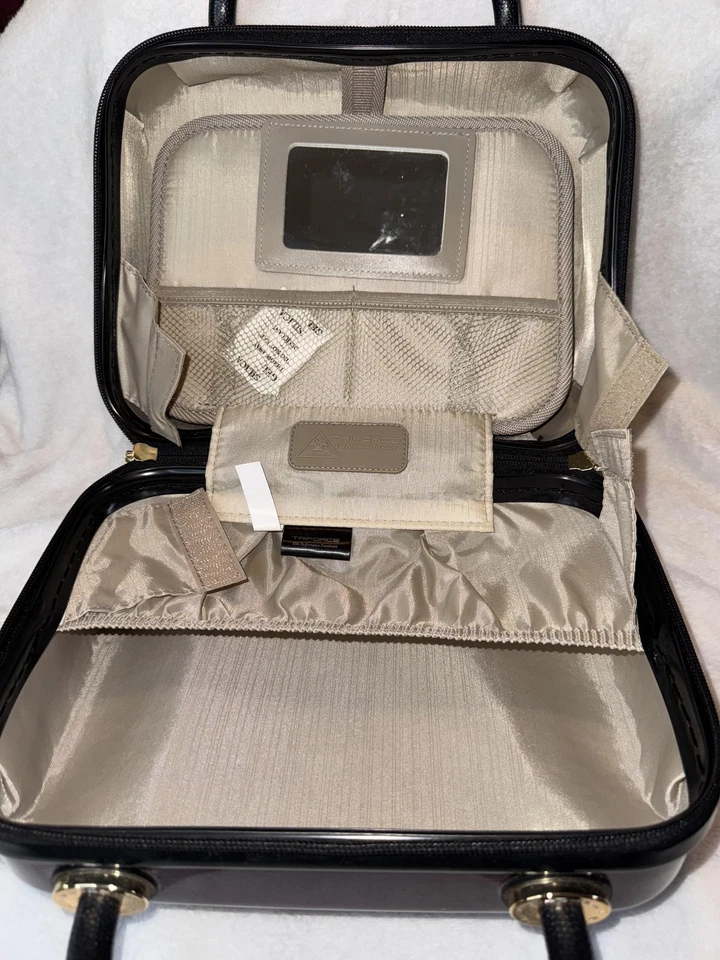 Triforce Vizcaya Hard Shell Vanity Cosmetic Case Purple Travel Bag Organizer - Image 2 of 4