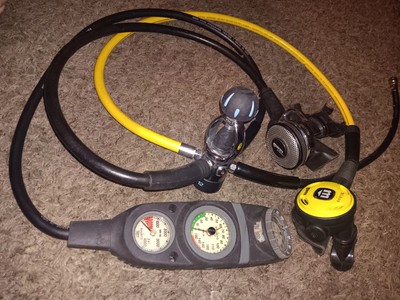 SUUNTO FINLAND SM-16/SM-26 REGULATOR W/COMPAS/MARES MRX 12 MARE ORBITER & NIKOS