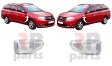 Für Dacia Logan 2012-2017 Neu Vorne Flügel Repeater Blinker Weiß Paar Set